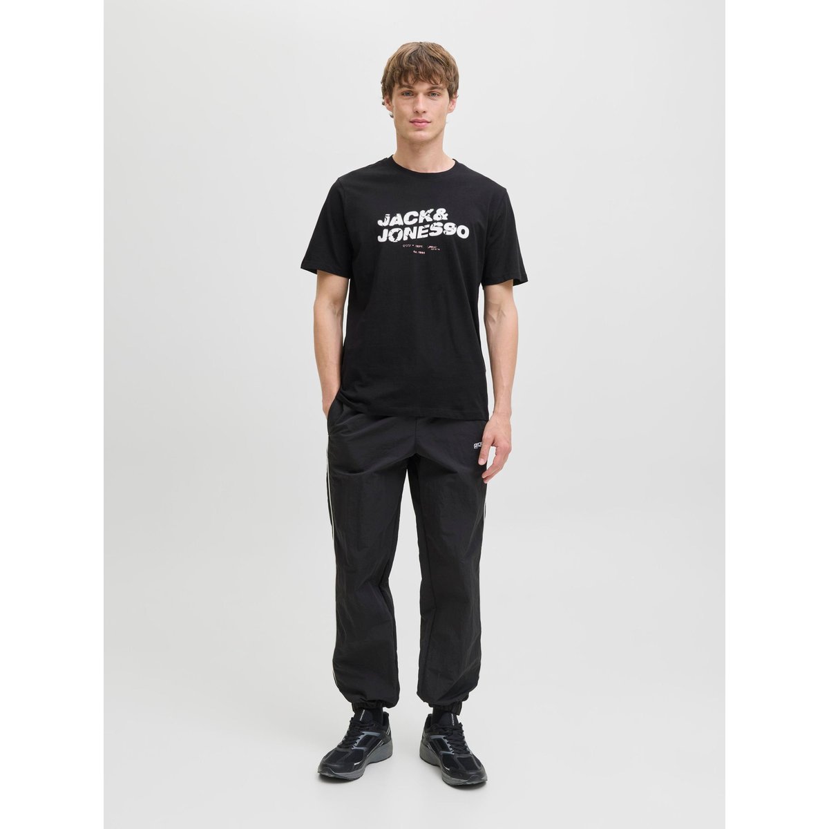 T-Shirt noire - black, JACK & JONES