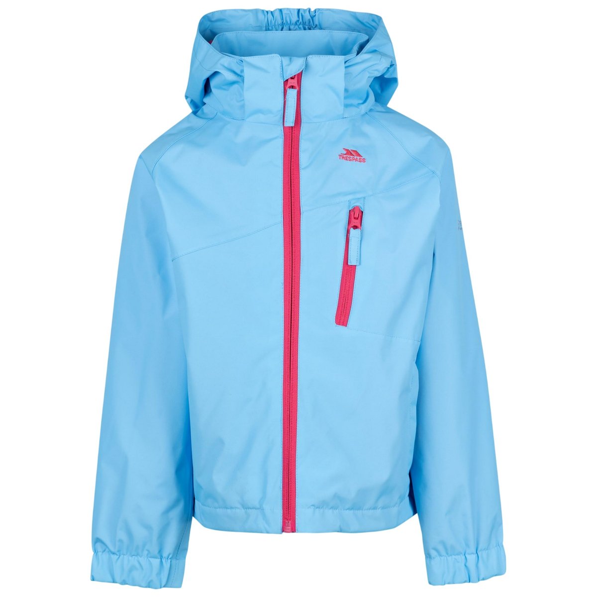 Veste imperméable coupe-vent motif/style détail réfléchissant bleu, TRESPASS