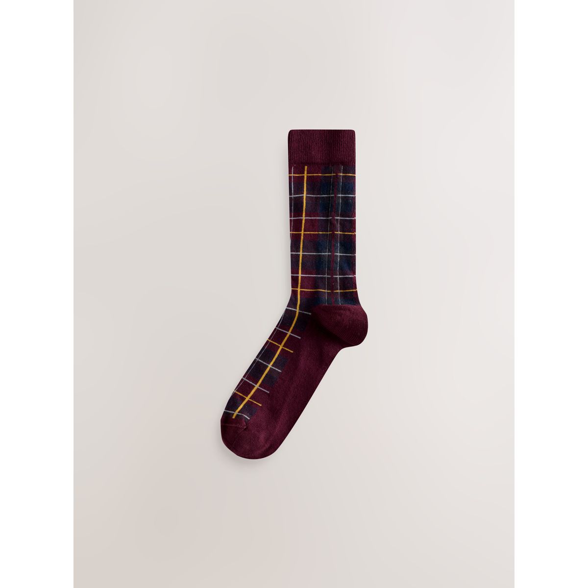 Chaussettes à motif, 5 paires carreaux rouges/bleus riches, NEXT