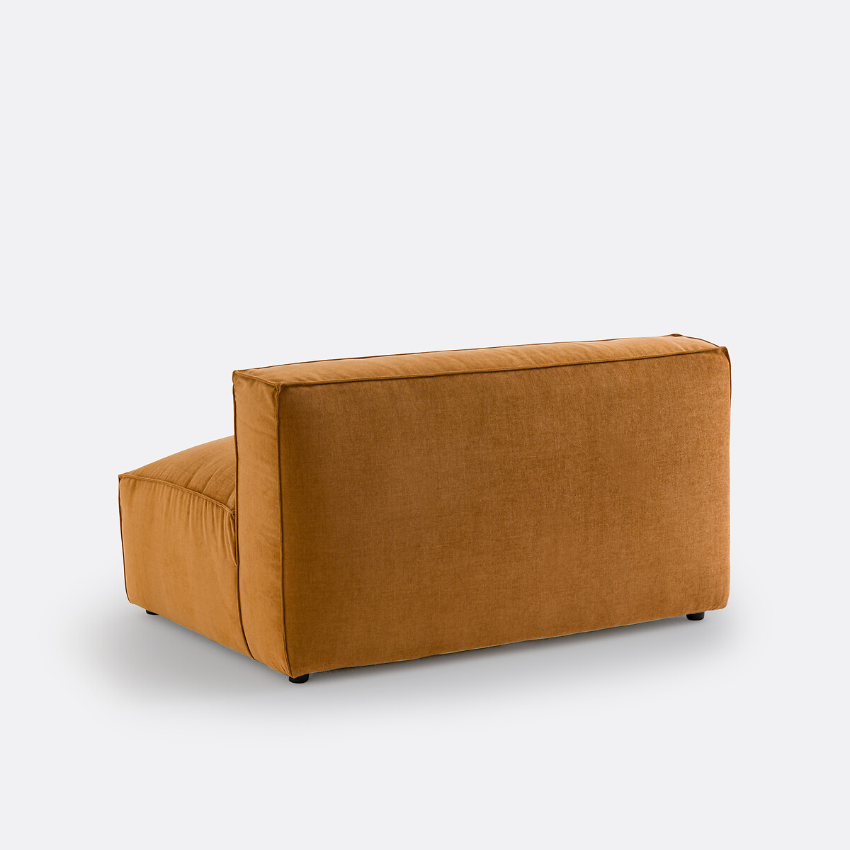 Elément banquette pour canapé modulable, 2 places, en velours texturé, SEVEN ocre, LA REDOUTE INTERIEURS