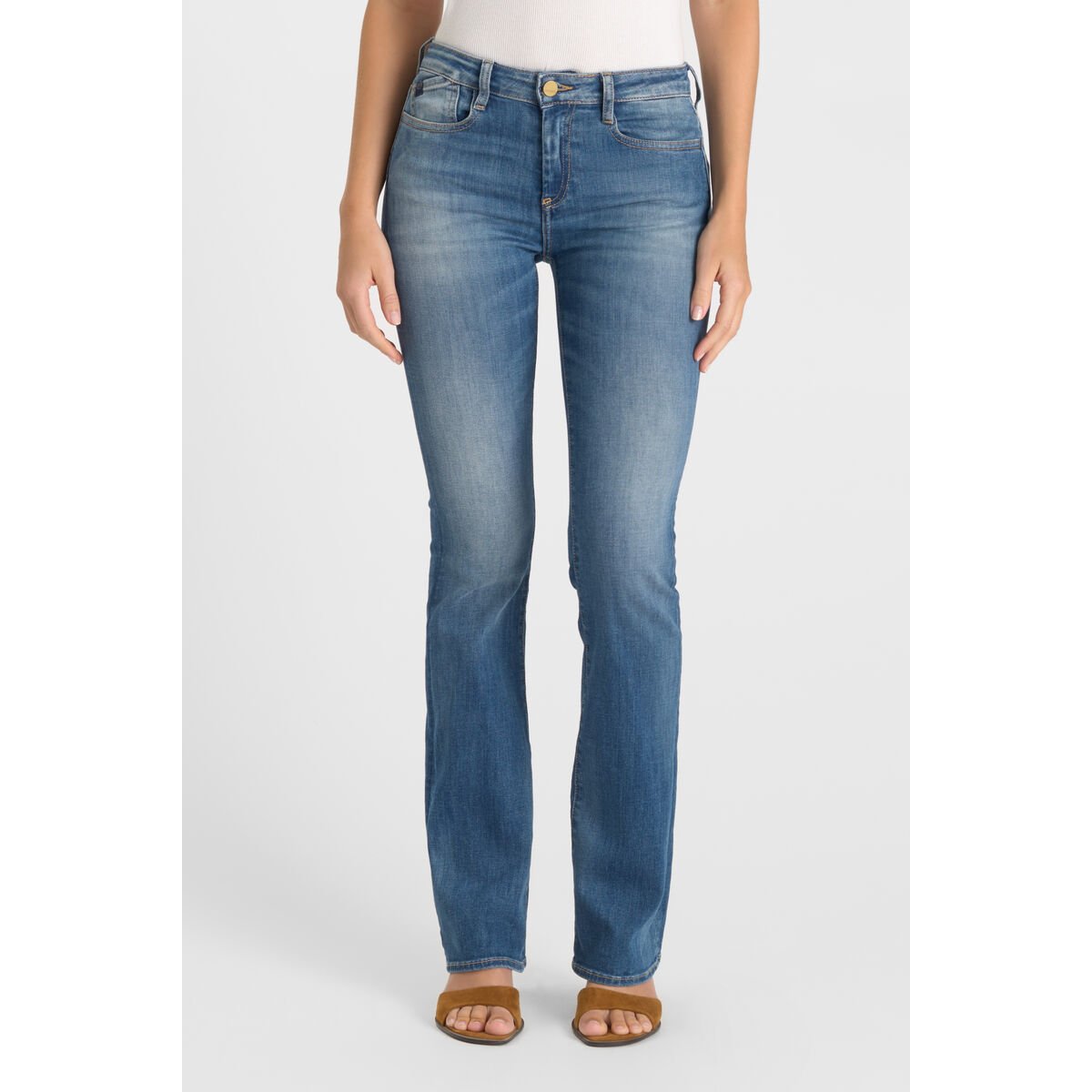 Jeans bootcut POWER bootcut, longueur 34 blue, LE TEMPS DES CERISES