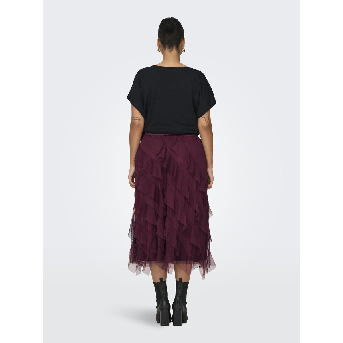 Jupe burgundy, ONLY CARMAKOMA