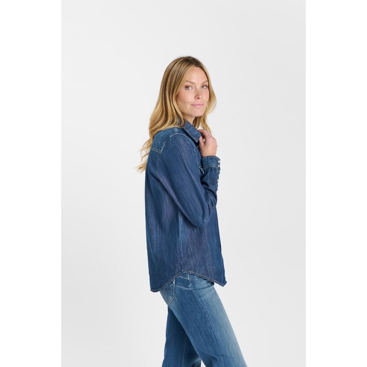 Chemise en jeans BARBO blue, LE TEMPS DES CERISES