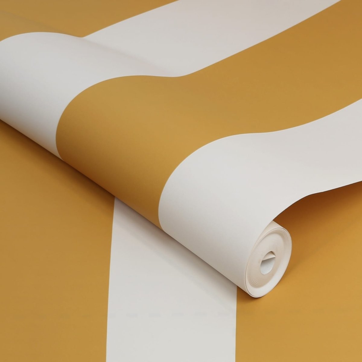 Papier peint Grandes rayures ensoleillées jaune, JOULES