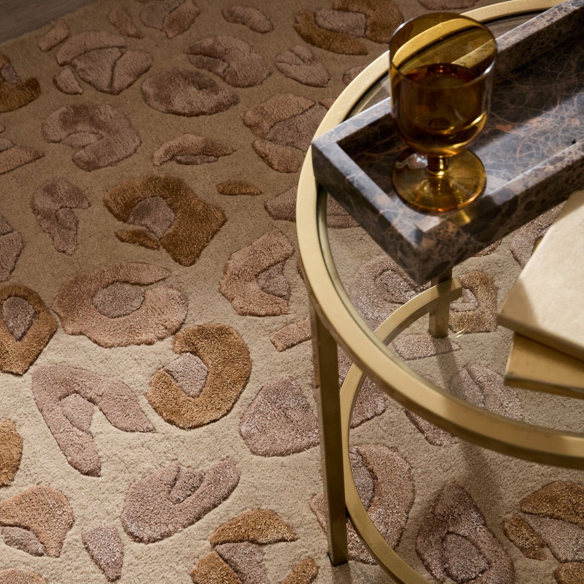 Tapis de couloir en laine LEOPARD beige, FLAIR RUGS
