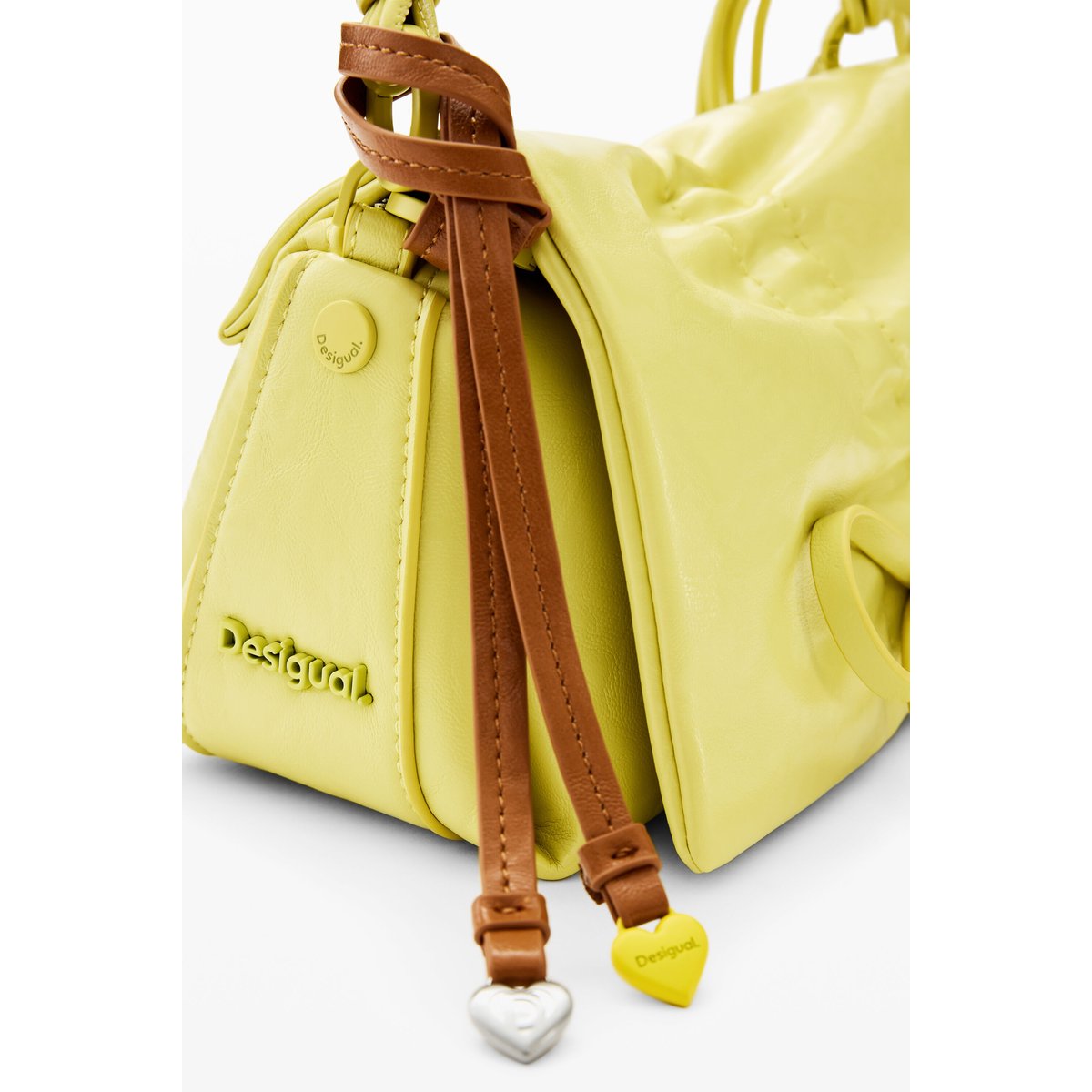 Petit sac nœud brillant vert, DESIGUAL