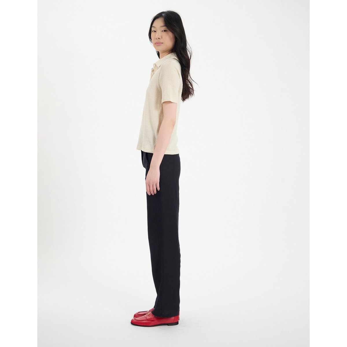 Polo Bryan en coton marine ivory, INES DE LA FRESSANGE PARIS
