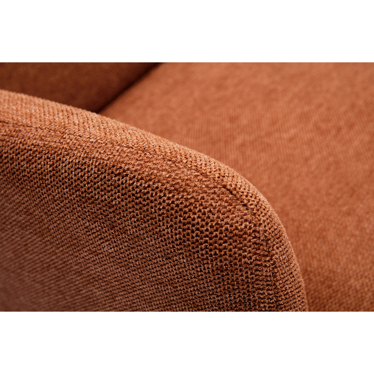 Fauteuil scandinave ISKO terra cotta, MILIBOO