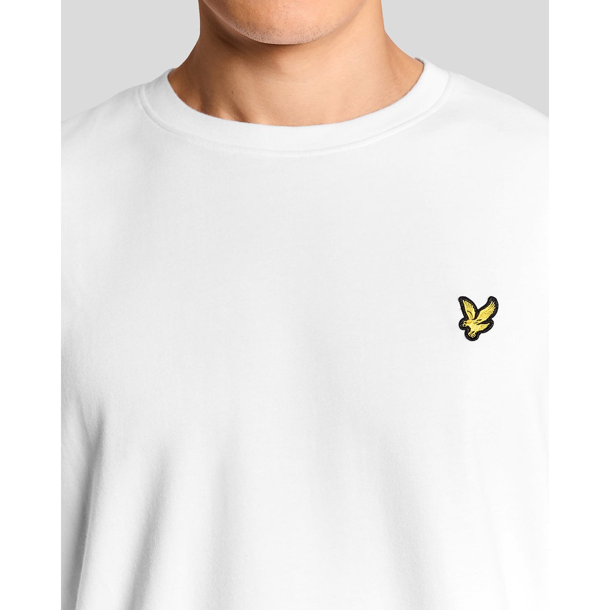 T-shirt ultra doux en mélange de coton blanc, LYLE & SCOTT