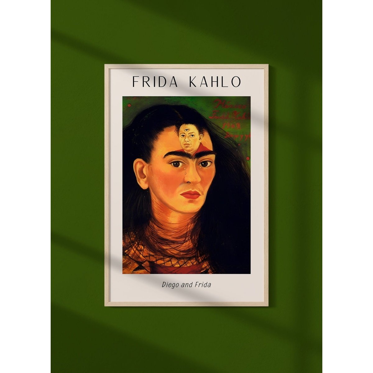 Affiche Frida Kahlo « Diego and Frida » blanc, L'AFFICHERIE