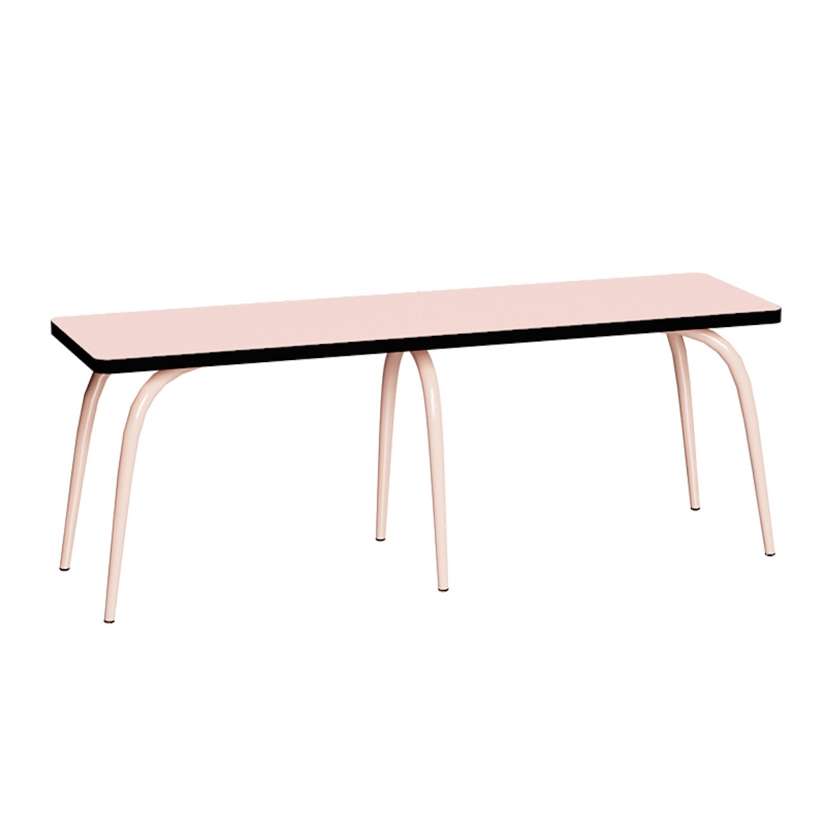 Banc style vintage ANNIE rose poudré, LES GAMBETTES