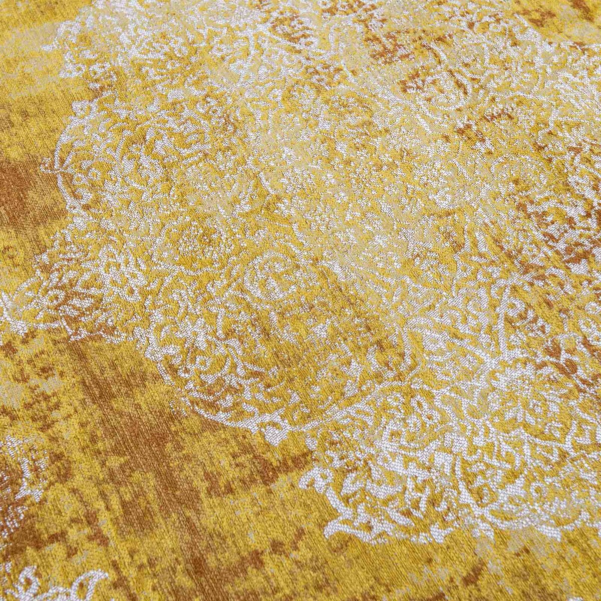 Tapis intérieur/extérieur tissé plat SUNNY jaune, NOVATREND