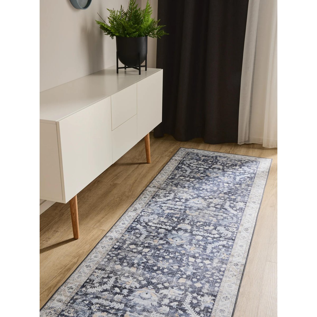 Tapis de couloir GEORGE bleu, BENUTA 