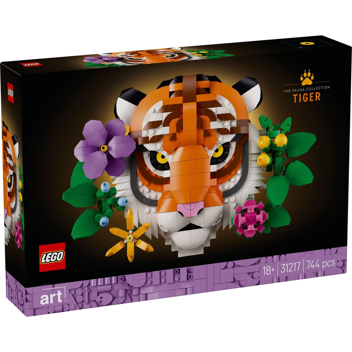 LEGO Art - La collection Faune - Tigre Majestueux - 31217 couleur unique, LEGO