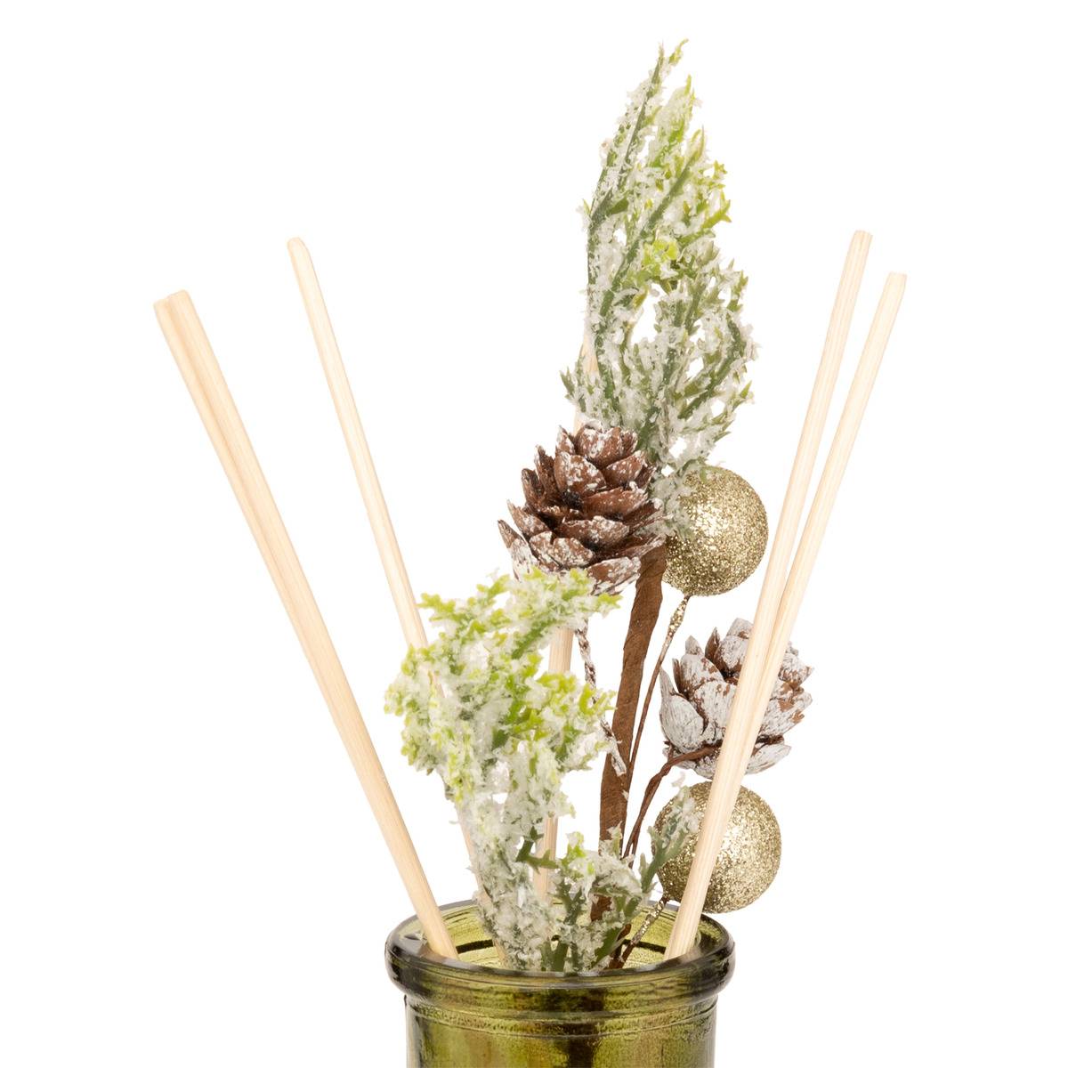 Diffuseur de parfum branche Secret Bois 100 ml vert, FEERIC LIGHTS & CHRISTMAS