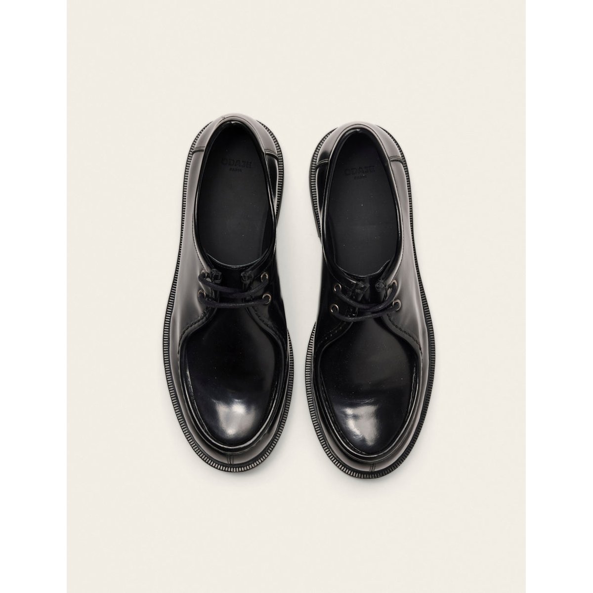 Derbies LUNO cuir box noir, ODAJE