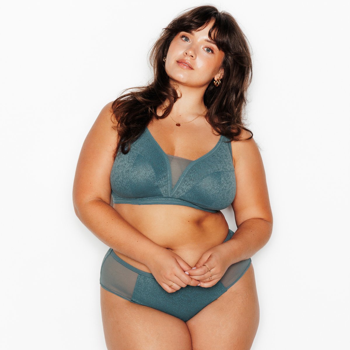 Soutien-gorge sans armature JULIANE petrole, ROUGEGORGE LINGERIE