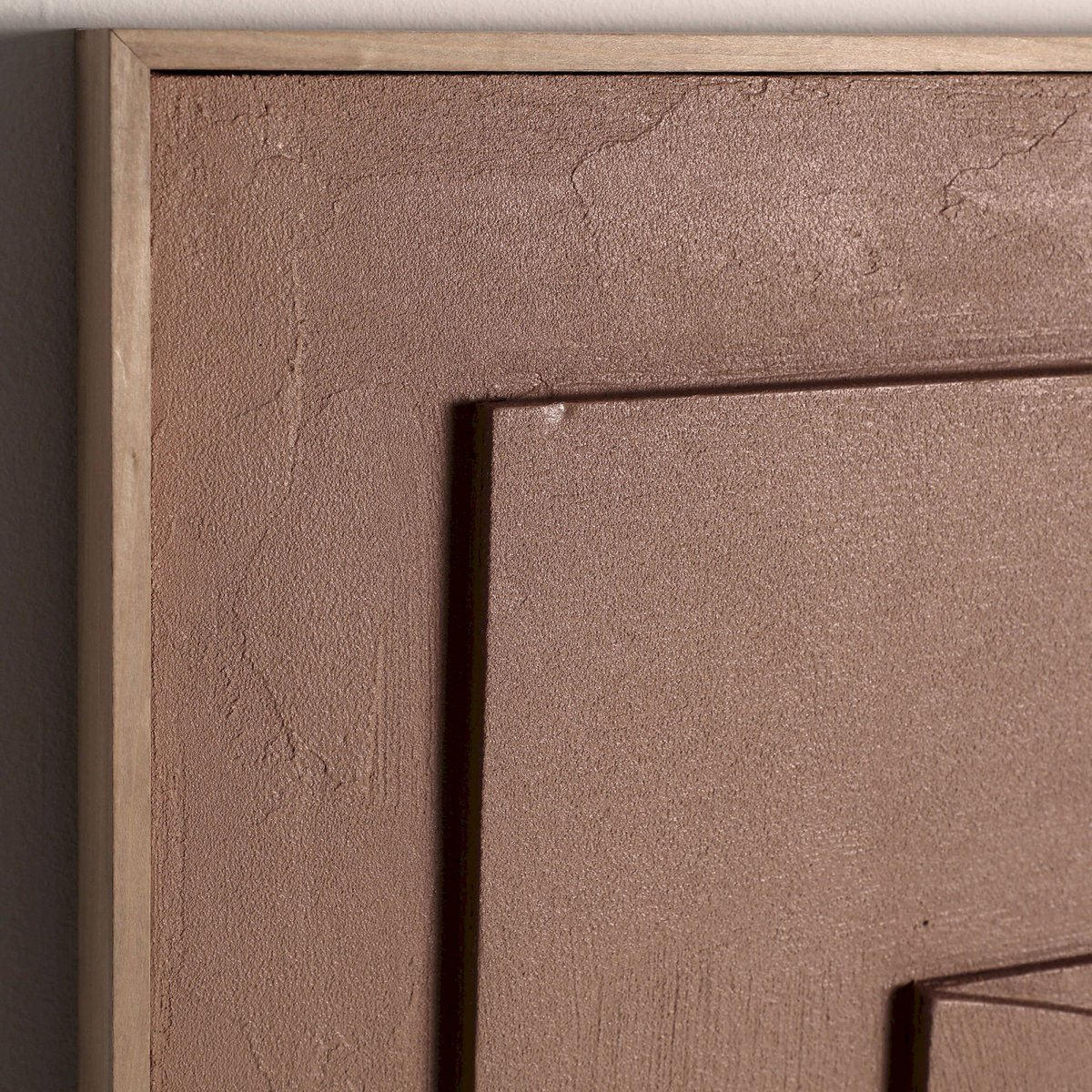 Tableau abstrait en toile, VACIO marron chocolat doux et raffiné, RECOLLECTION