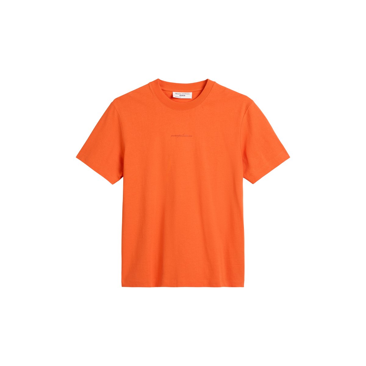 T-shirt DfC relaxed en jersey de coton bio de poids moyen orange, MARC O’POLO DENIM