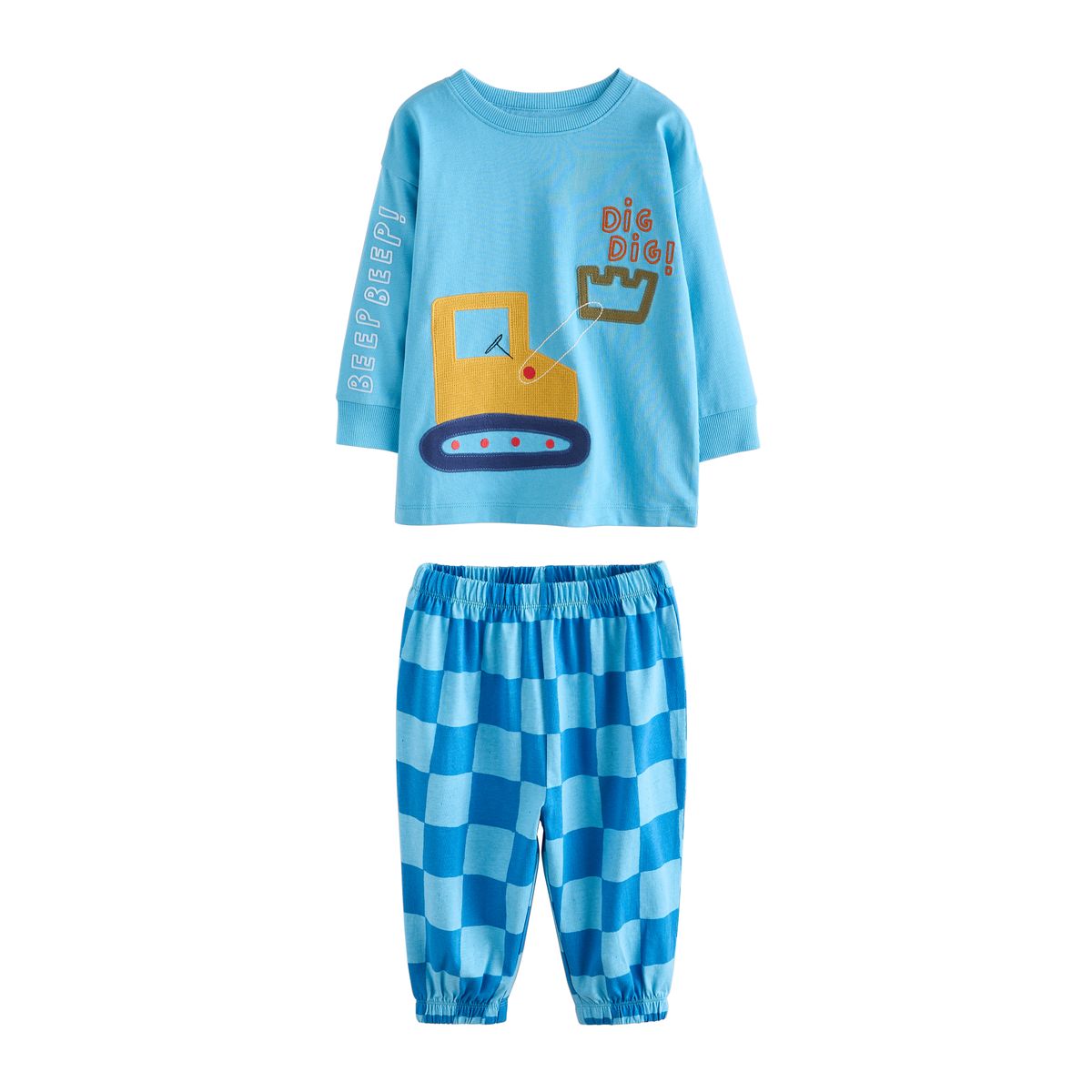 Pyjama oversize à manches longues, lot de 3 bricoleur brillant, NEXT