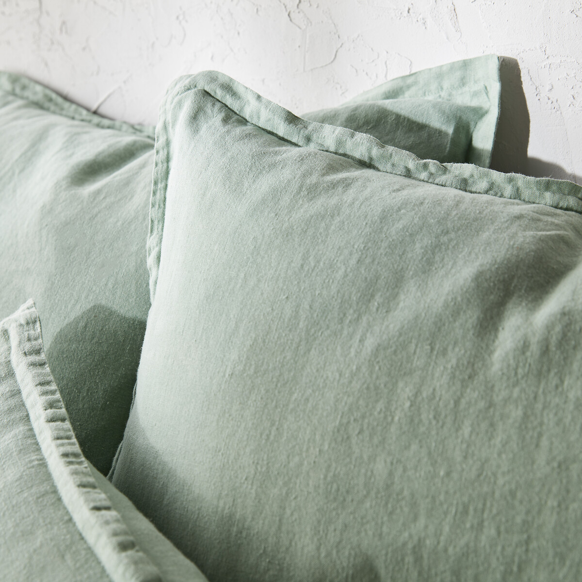 Housse de couette en lin lavé, Linot opaline, LA REDOUTE INTERIEURS