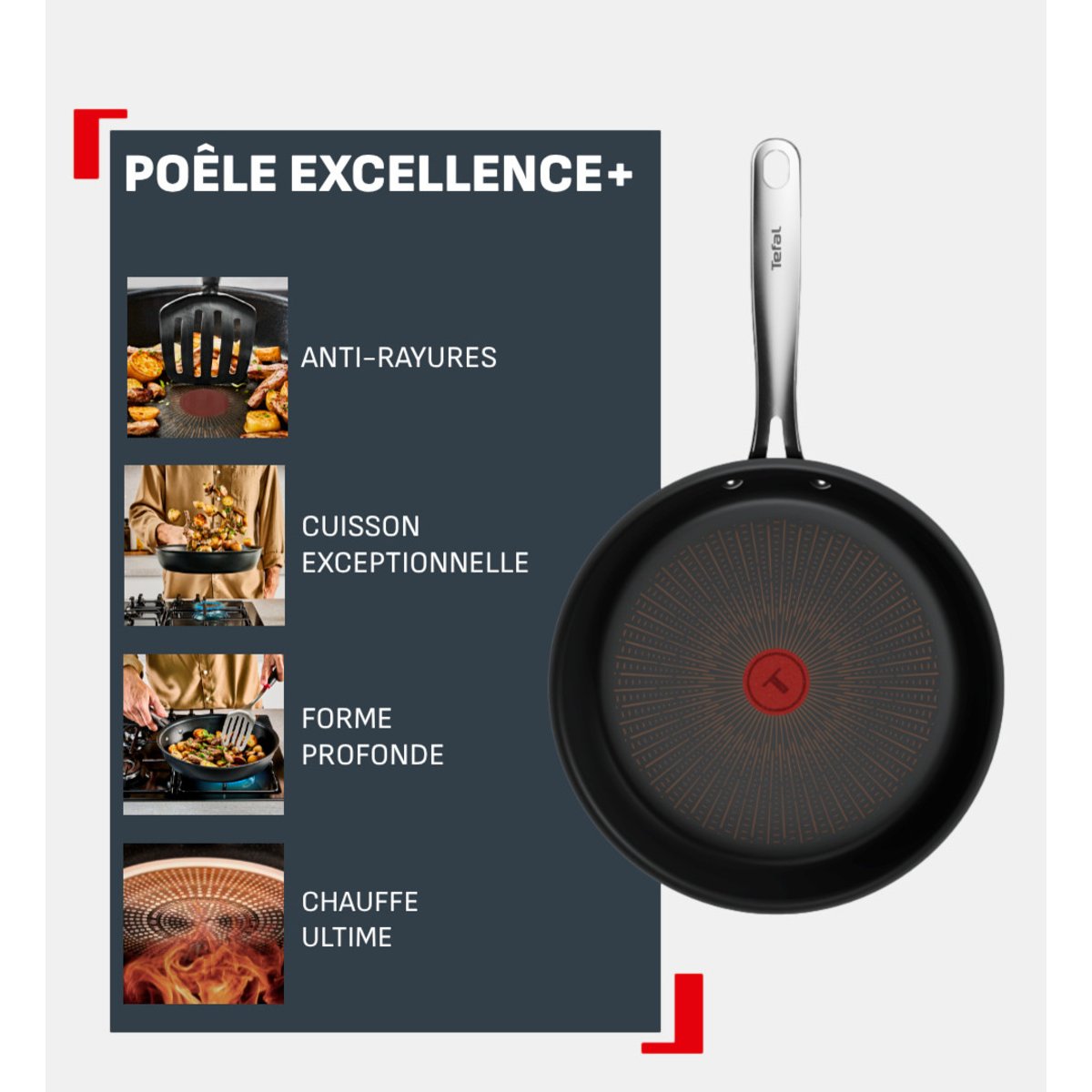 Poêle - ø26 cm noir, TEFAL
