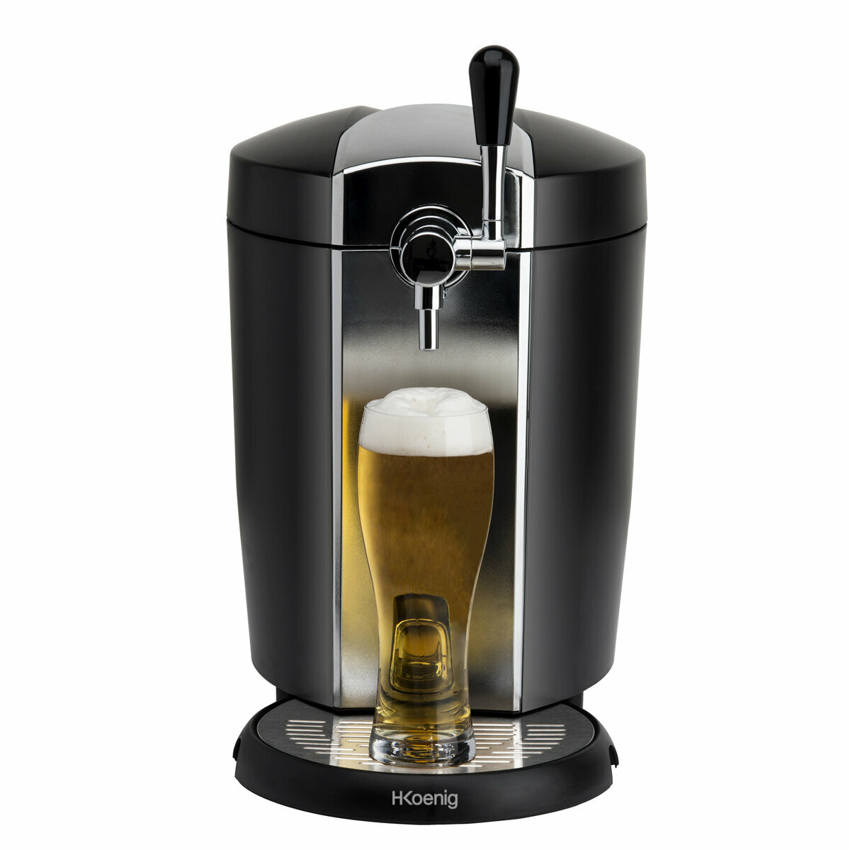 appareil a raclette 4 en 1 et tireuse a biere 5l - rp360 +bw1778 gris, H.KOENIG