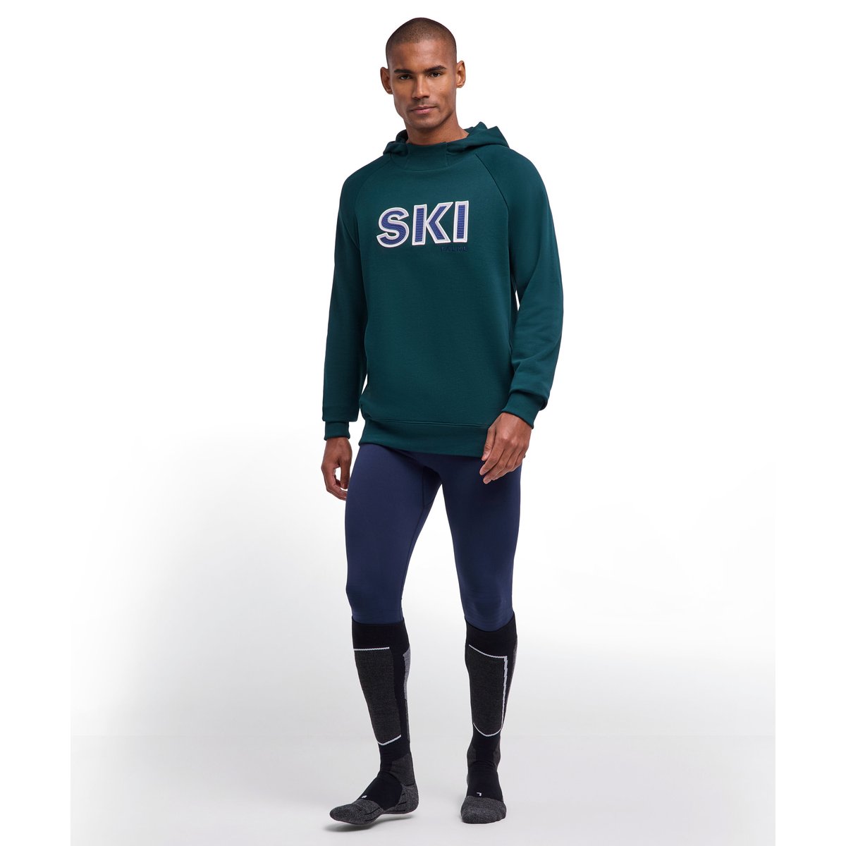 Sweat à capuche vert, FALKE