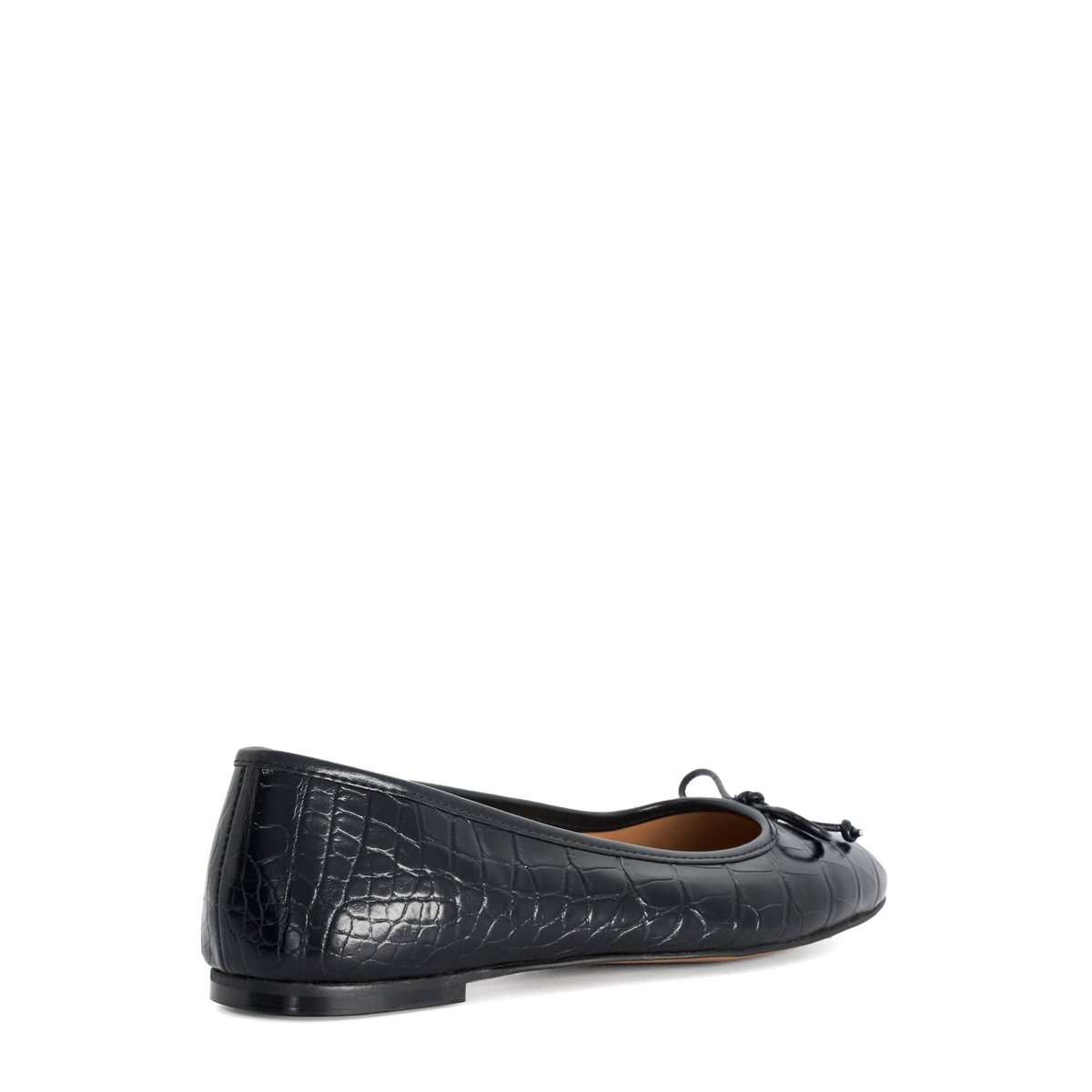 Ballerines à n-ud - Wide Fit HELENNE black-croc print leather, DUNE LONDON