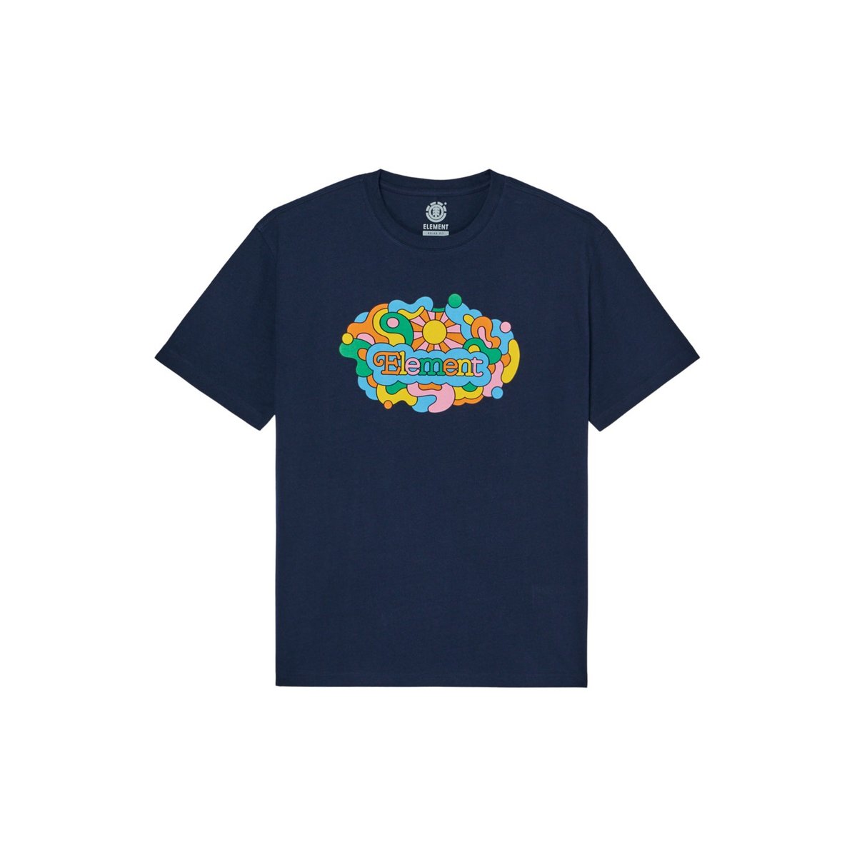 T-Shirt manches courtes PSYCHSWIRL bleu eclipse navy, ELEMENT