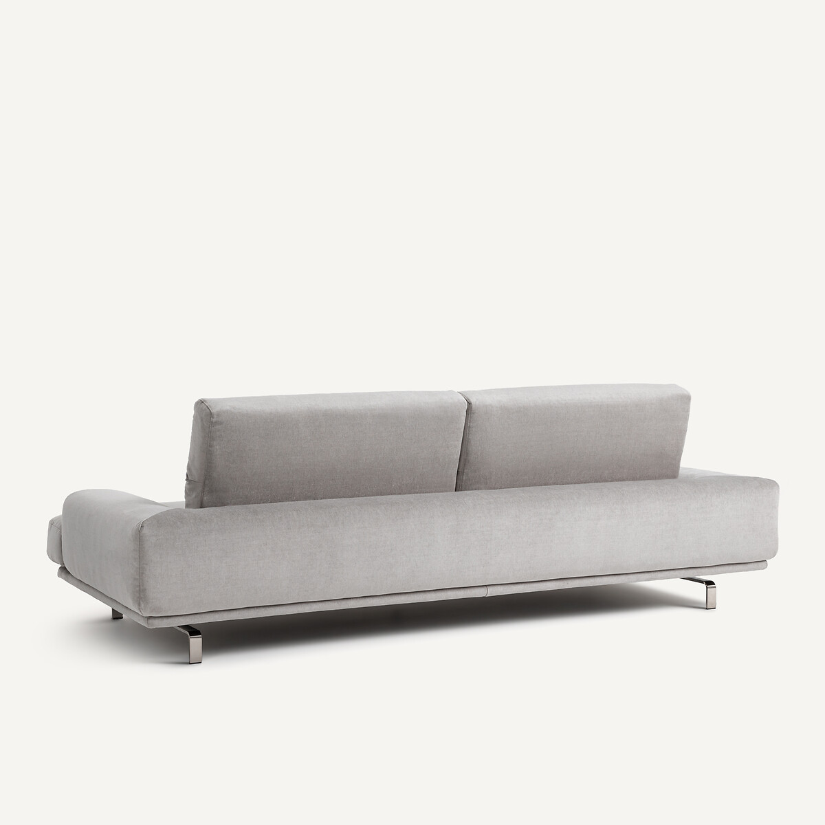 Canapé polyester mélangé, Orizonte gris clair, AM.PM