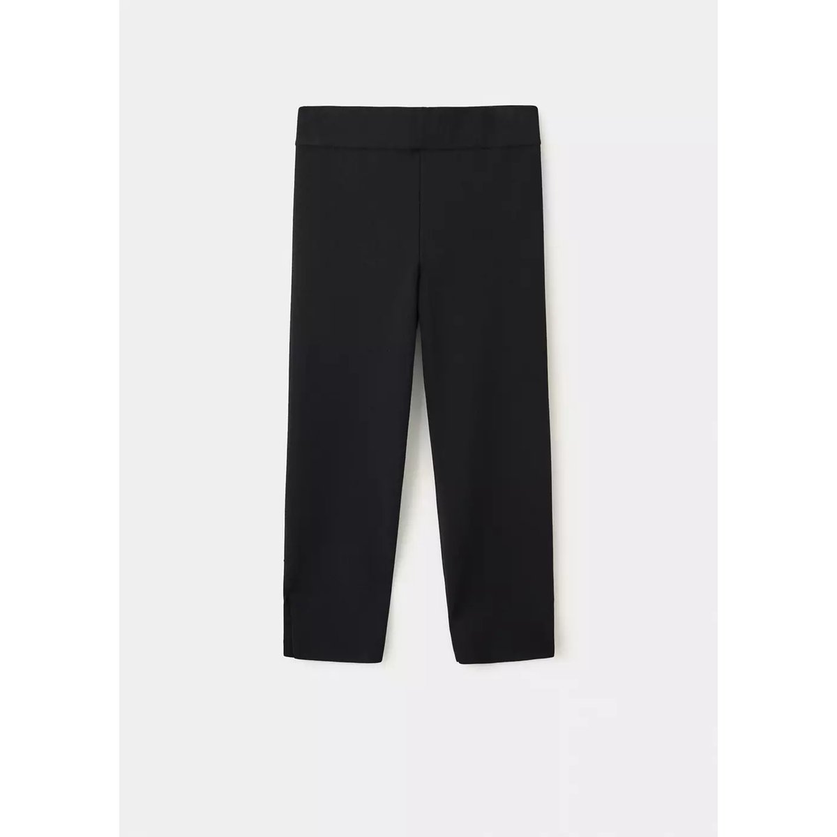 Pantalon capri slim noir, MANGO
