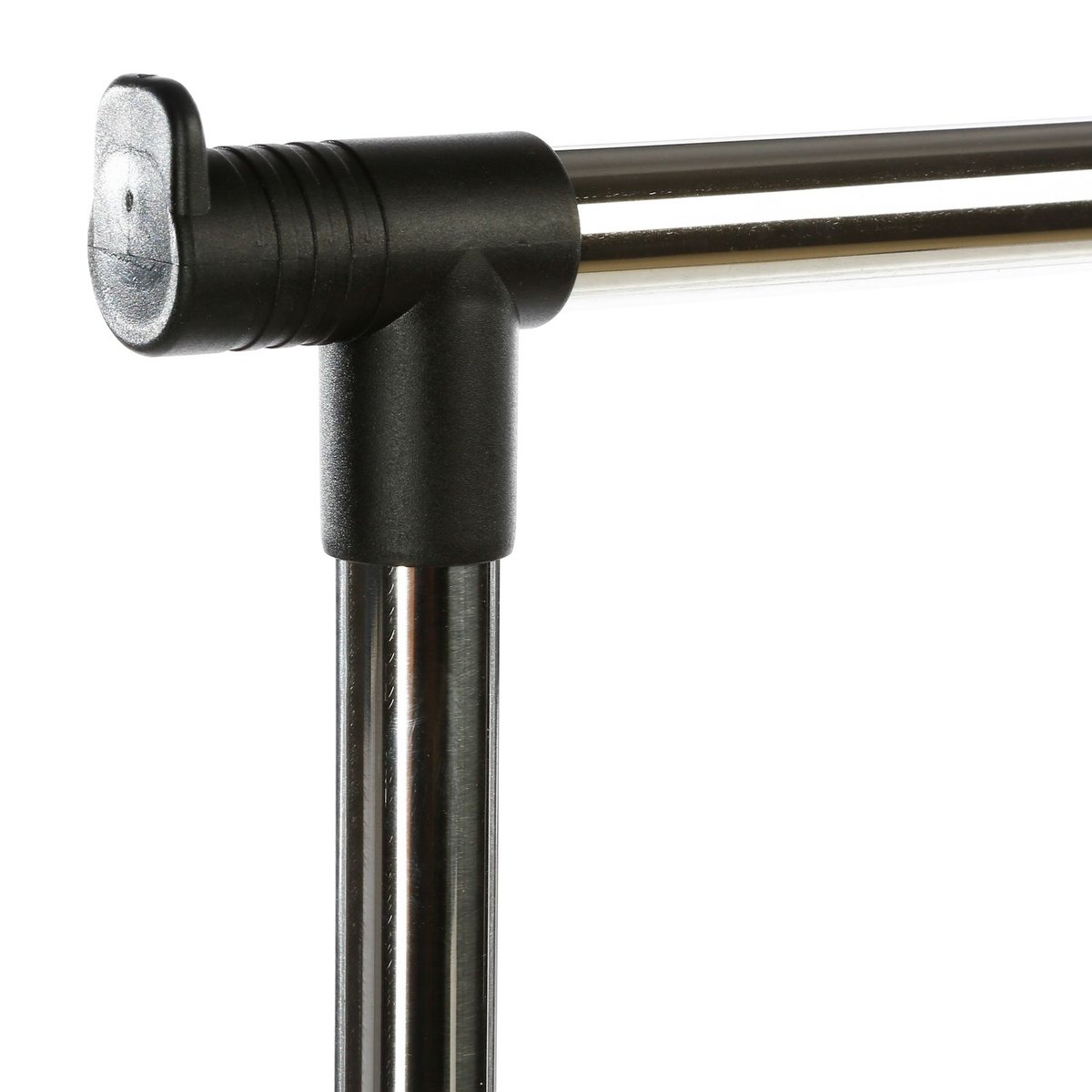 Portant à vêtement double extensible à roulettes ICARE noir, ATMOSPHERA