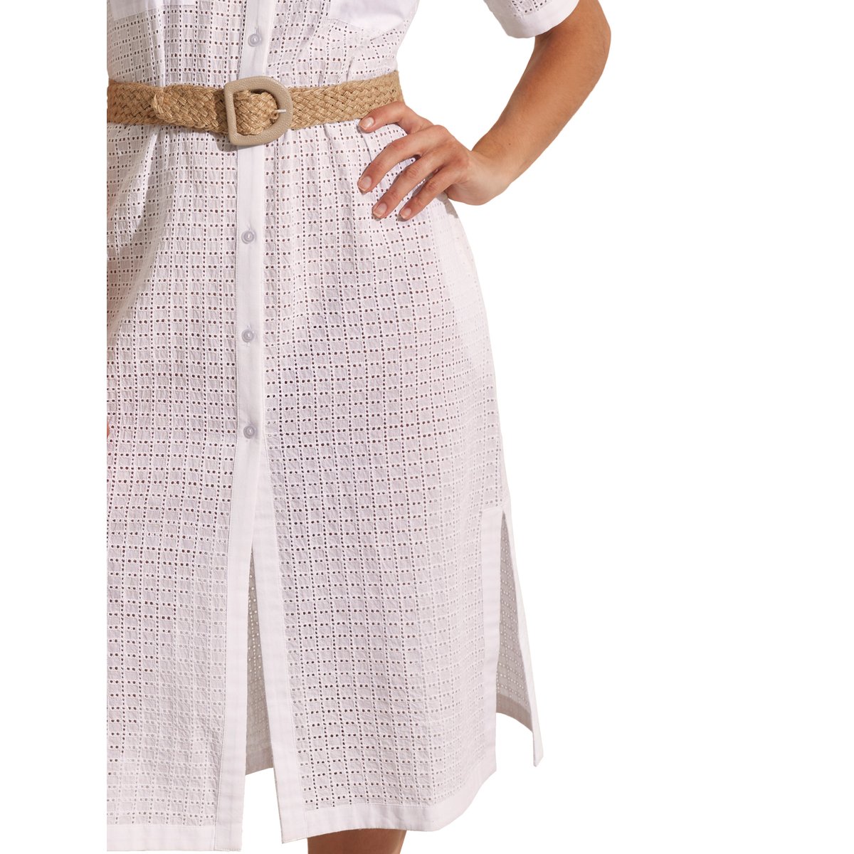 Robe mi-longue de plage COMPLEMENTOS blanc, SELMARK MARE