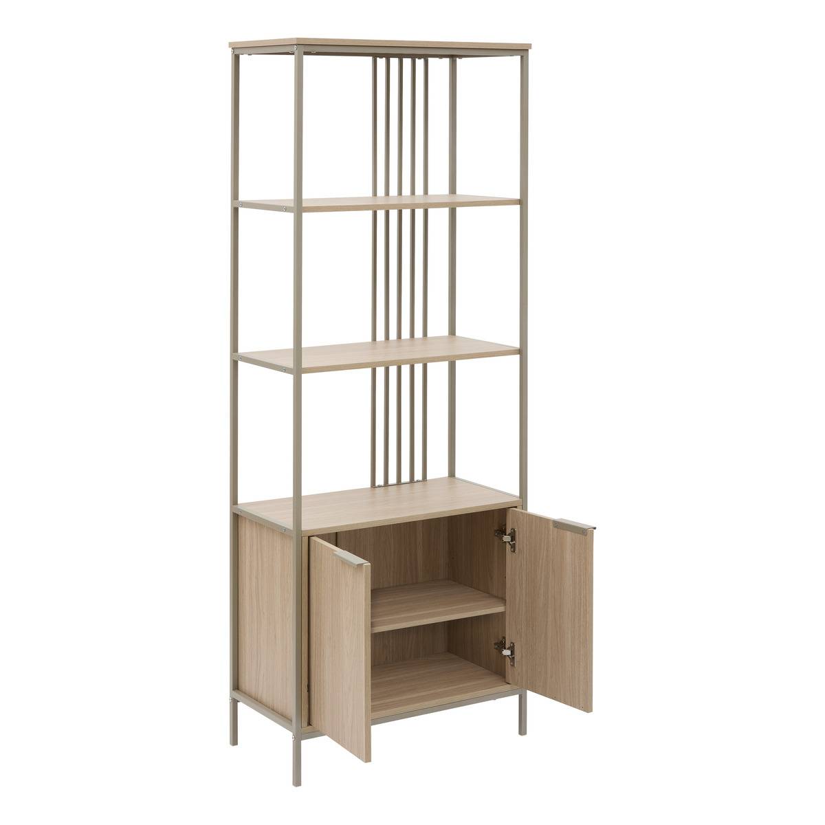 Étagère rectangulaire avec portes DUNA sable, 5FIVE SIMPLY SMART