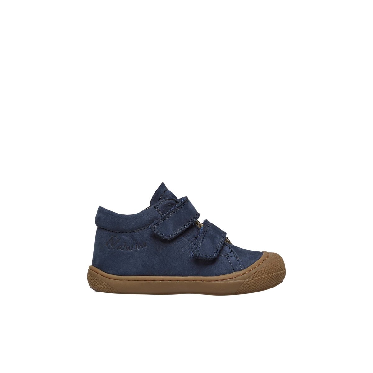 Chaussures premiers pas en suède COCOON VL marine, NATURINO
