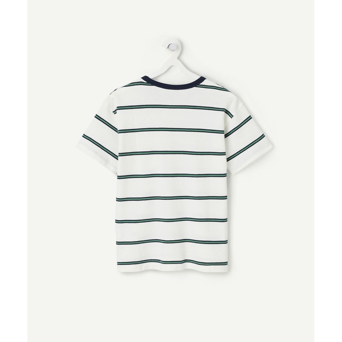 Gestreept T-shirt met korte mouwen gestreept, TAPE A L'OEIL