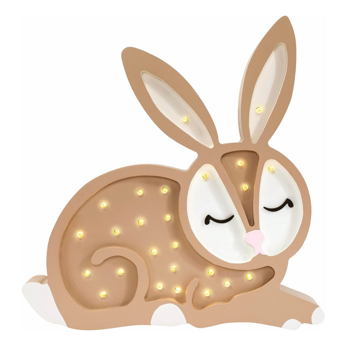 Lampe Veilleuse Lapin marron chocolat, LITTLE LIGHTS