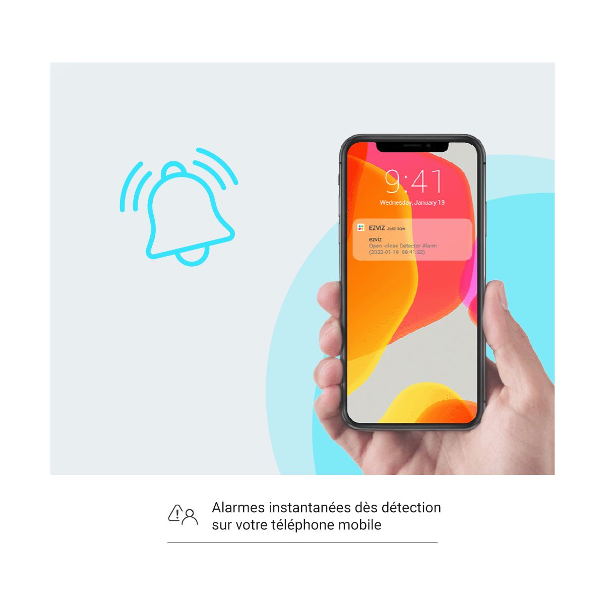 Alarme maison Kit Alarm 4 pdts - Compatible Matter couleur unique, EZVIZ