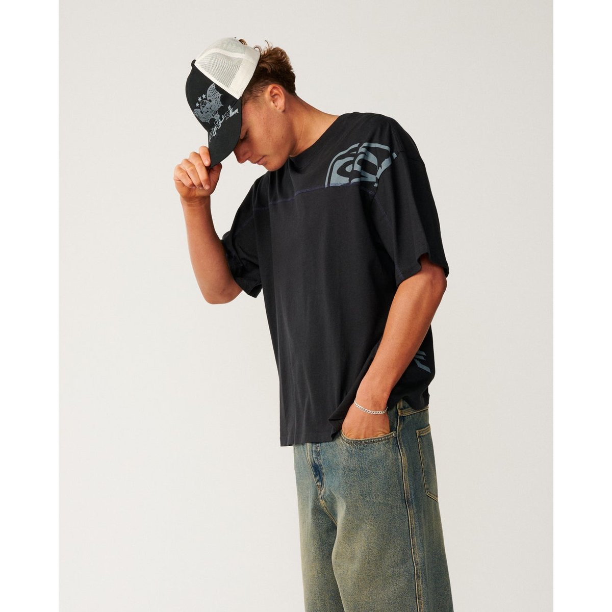 T-shirt Archive Thrashed PANEL noir, RIP CURL