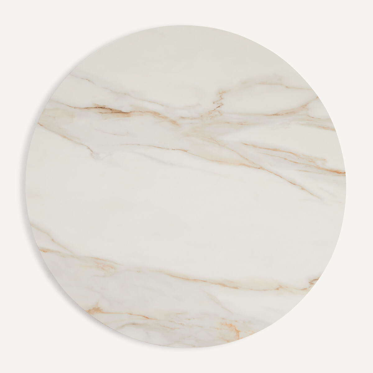 Plateau de table rond céramique diamètre 137 cm, ROUNDO céramique blanche, AM.PM