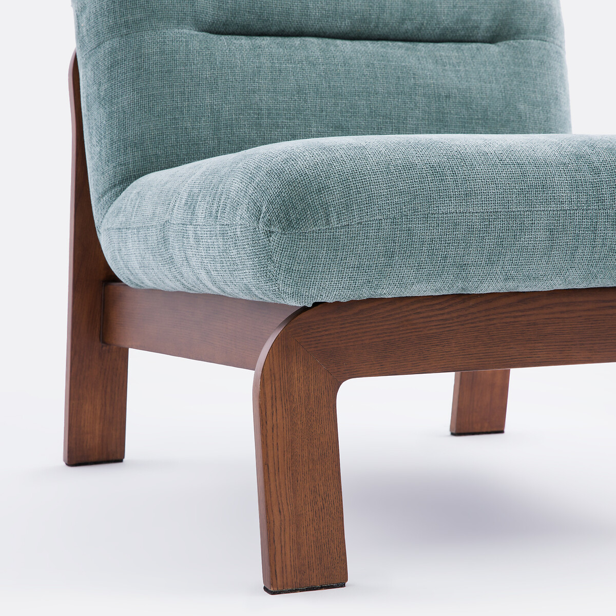 Niedriger gepolsterter Sessel, TALET blau/holz, LA REDOUTE INTERIEURS