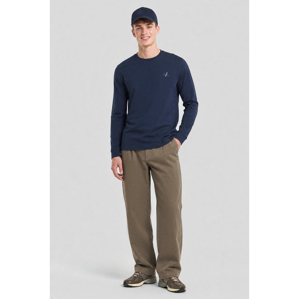 T-shirt manches longues VAMAN navy, BERMUDES