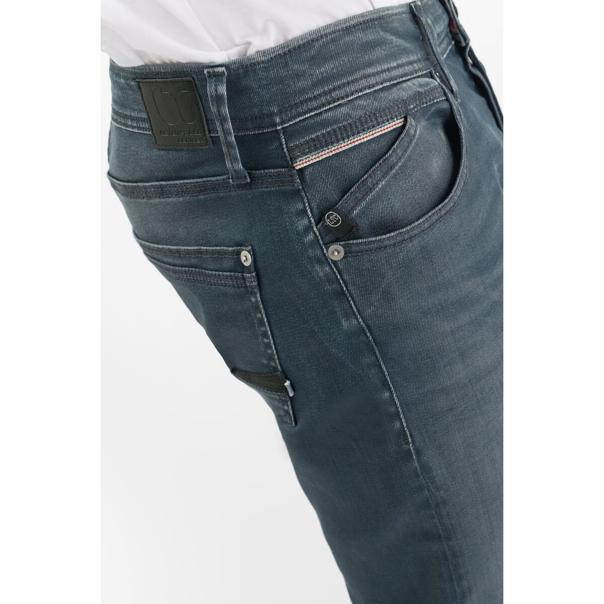 Jeans slim stretch 700/11, longueur 34 blue grey, LE TEMPS DES CERISES