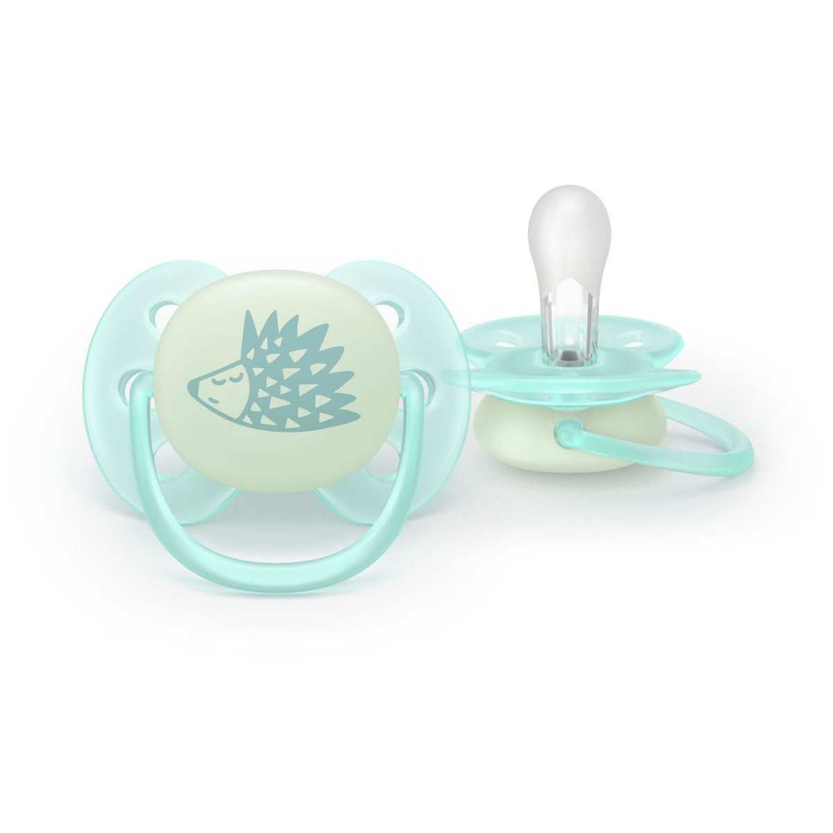 Lot de 2 sucettes Ultra Soft 0-6 mois vert, PHILIPS AVENT