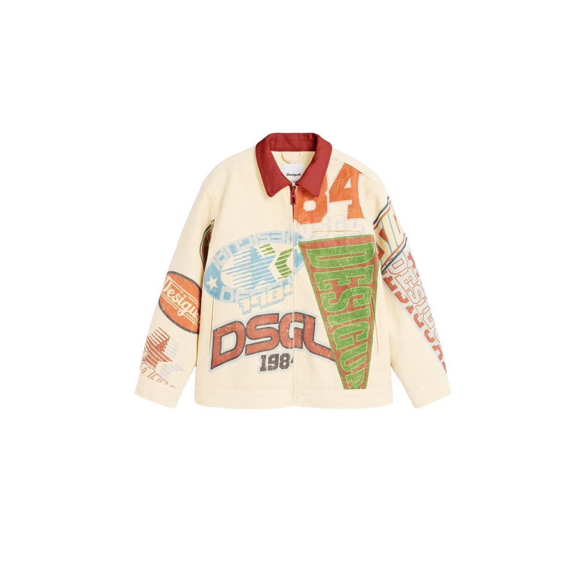 Veste imprimée beige, DESIGUAL