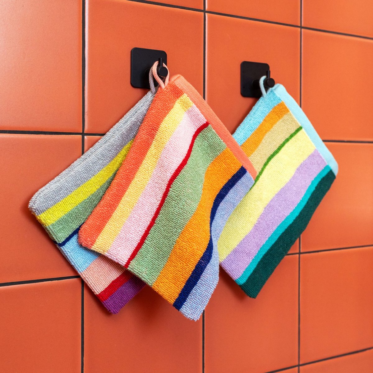 Lot de 3 gants de toilettes nizza, REMEMBER