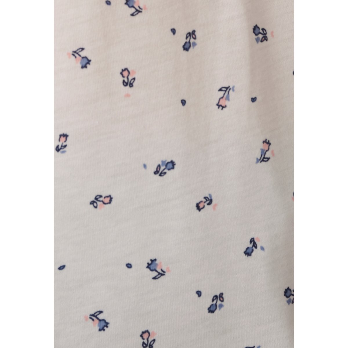 Pyjama Thermolactyl chauffe-épaules blanc fleuri, DAMART