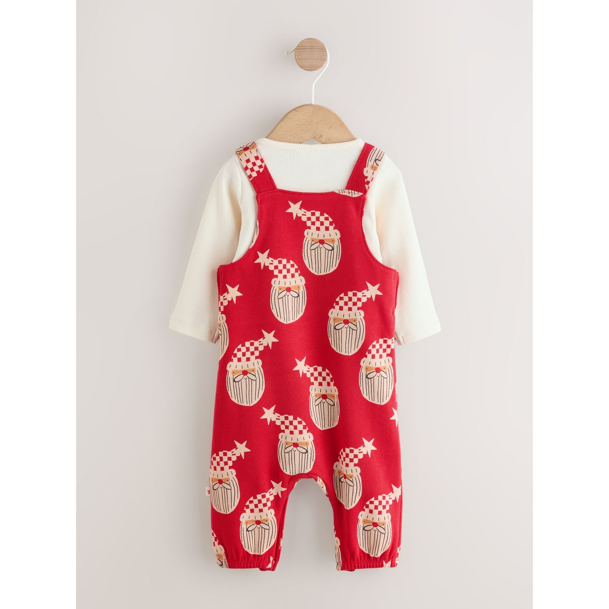 Salopette de noël imprimé intégral pour bébé père noël rouge, NEXT