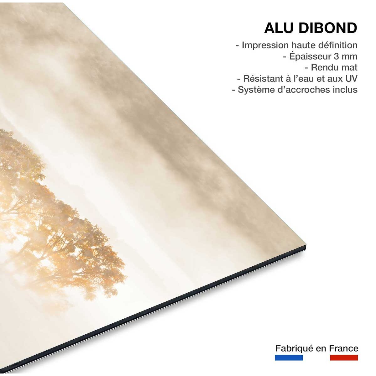 Tableau terre du vent tableau alu dibond, HEXOA